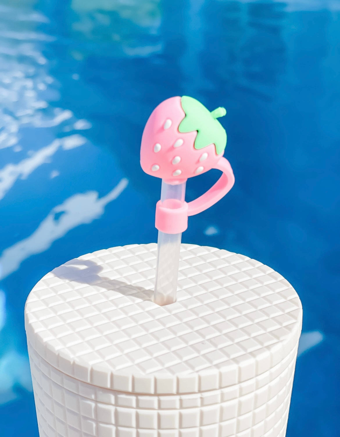 Stanley Cup Straw Topper Red Strawberry Kawaii Cute